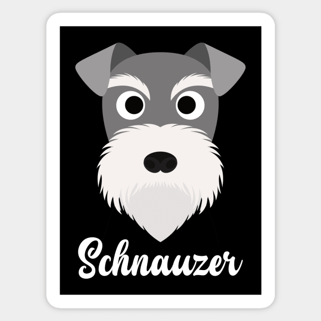 Schnauzer - Miniature Schnauzer Sticker by DoggyStyles
